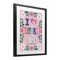 Stupell Industries Floral I Love Books Framed Print Under Glass, design by Vanessa Stoilova